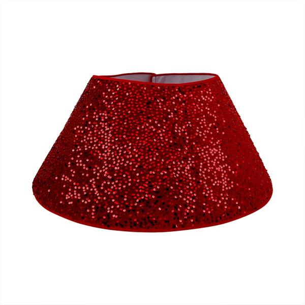 Red Sequin Tree Collar Bottom Diameter - 62cm x 33cm