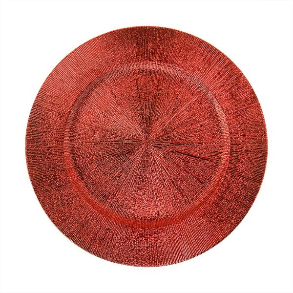 Red Charger Plate - 33cm