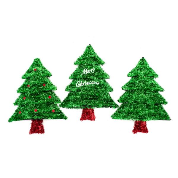 Christmas Tinsel Trees - 40cm x 55cm