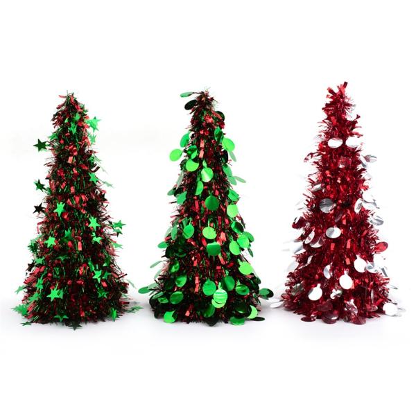 Christmas Tinsel Trees - 48cm