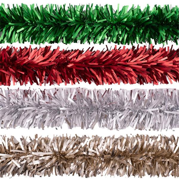 Assorted 6Ply Matte Traditional Mix Tinsel - 200cm