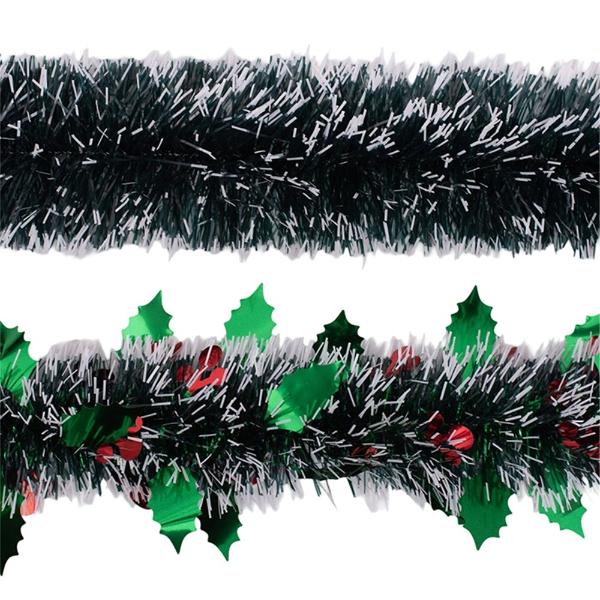 Assorted 6Ply Berry & Snowcap Mix Tinsel - 200cm