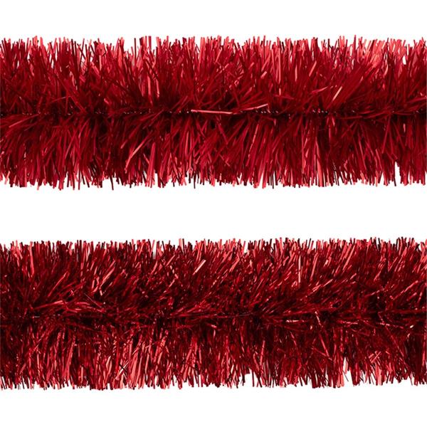 Assorted 10Ply Red Fine Cut Tinsel - 200cm