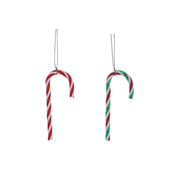 4 Pack Hanging Candy Canes - 9cm