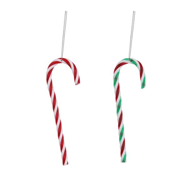 4 Pack Hanging Candy Canes - 12cm