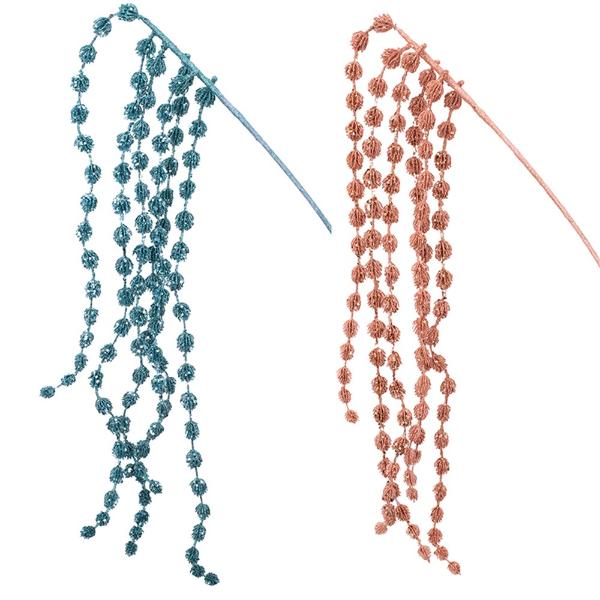 Teal Or Coral Glitter Drop Pick - 110cm