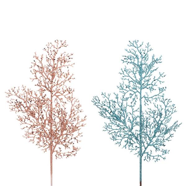Coral Or Teal Glitter Spray - 73cm