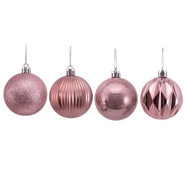 8 Pack Rouge Bauble - 6cm