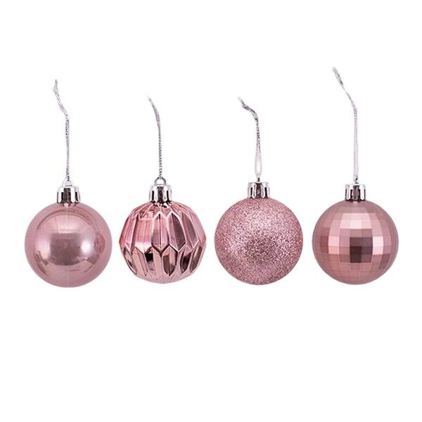 10 Pack Rouge Bauble - 5cm