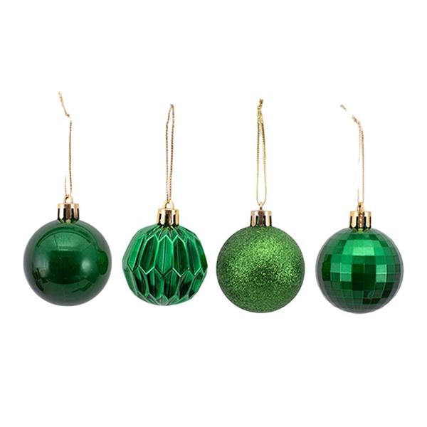 10 Pack Green Bauble - 5cm
