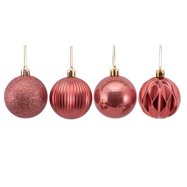 8 Pack Scarlet Bauble - 6cm