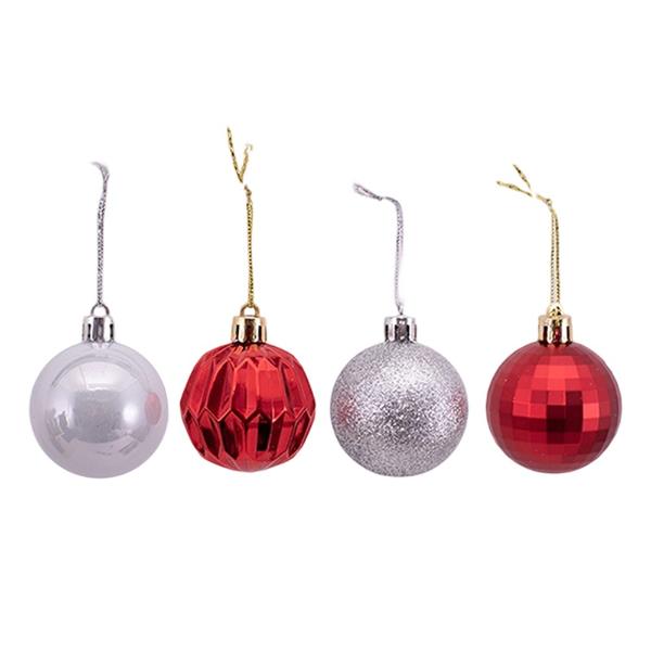 10 Pack Christmas Cheer Bauble - 5cm