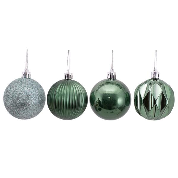 8 Pack Sage Bauble - 6cm