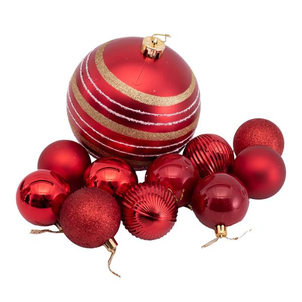 32 Pack Red Bulk Pack Bauble