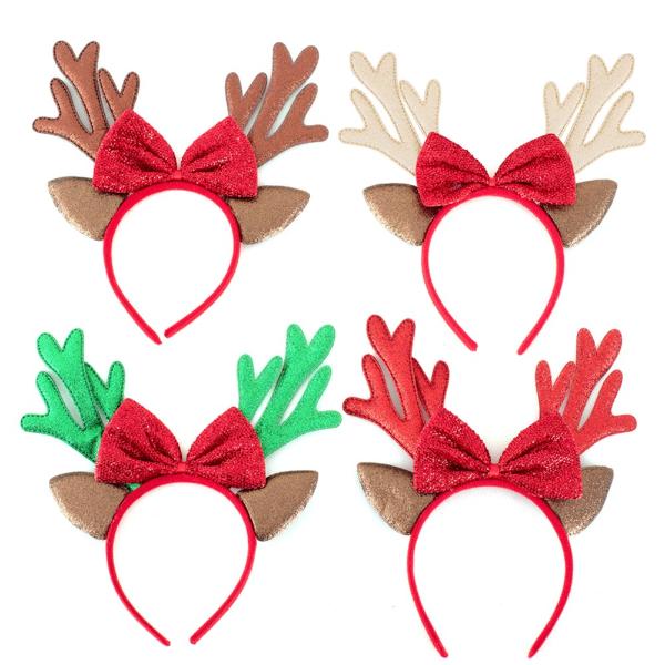 Reindeer Glitter Finish Headband