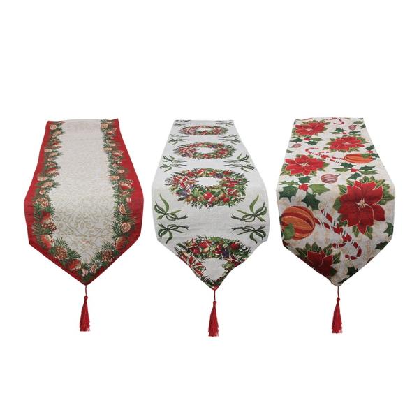 Assorted Taperstry Table Runner - 33cm x 180cm
