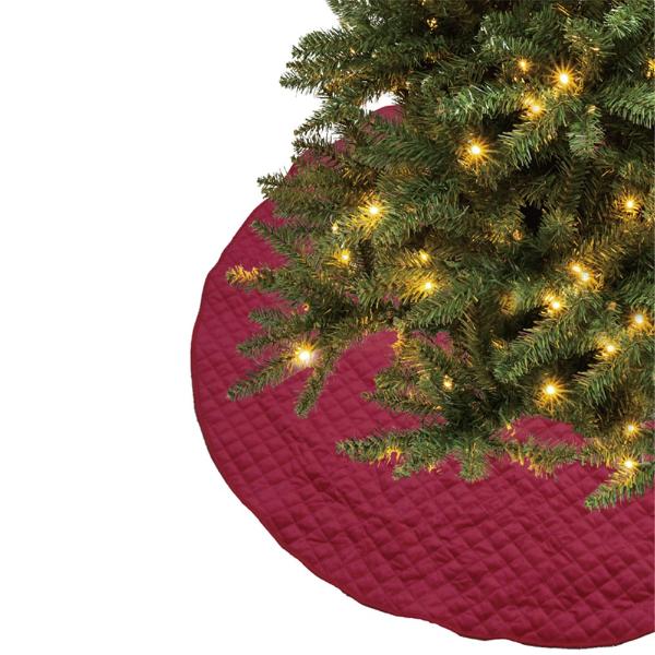 Red Quilted Tree Skirt - 120cm