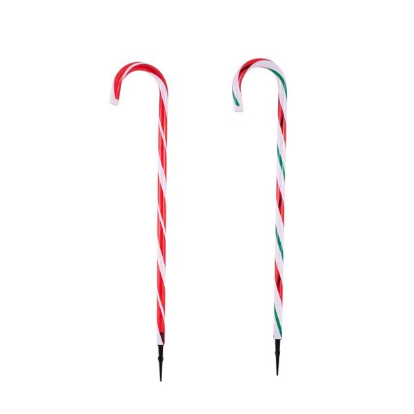 2 Pack Candy Cane Stake - 79cm