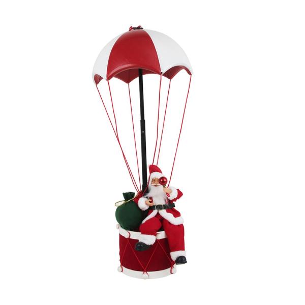 Santa In Parachute - 80cm