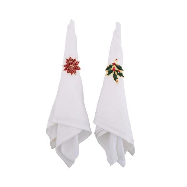 4 Pack Christmas Napkin Rings
