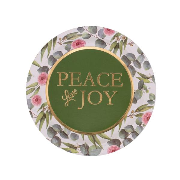 20 Pack Australian Botanical Paper Plate - 18cm