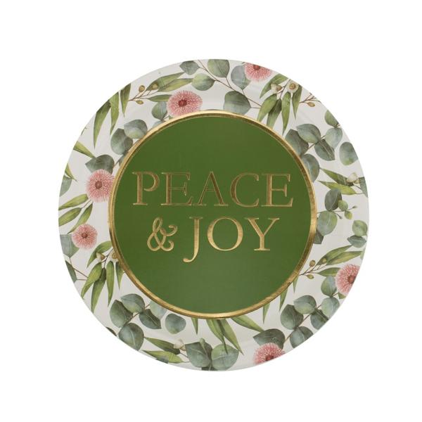 20 Pack Australian Botanical Paper Plate - 23cm