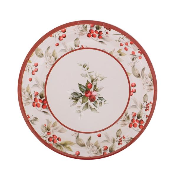 20 Pack Berry Paper Plate - 23cm