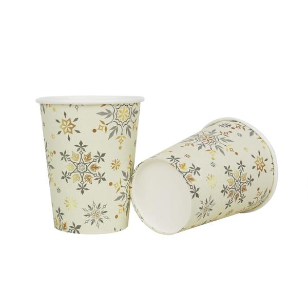 20 Pack Snowflake Paper Cup - 266ml