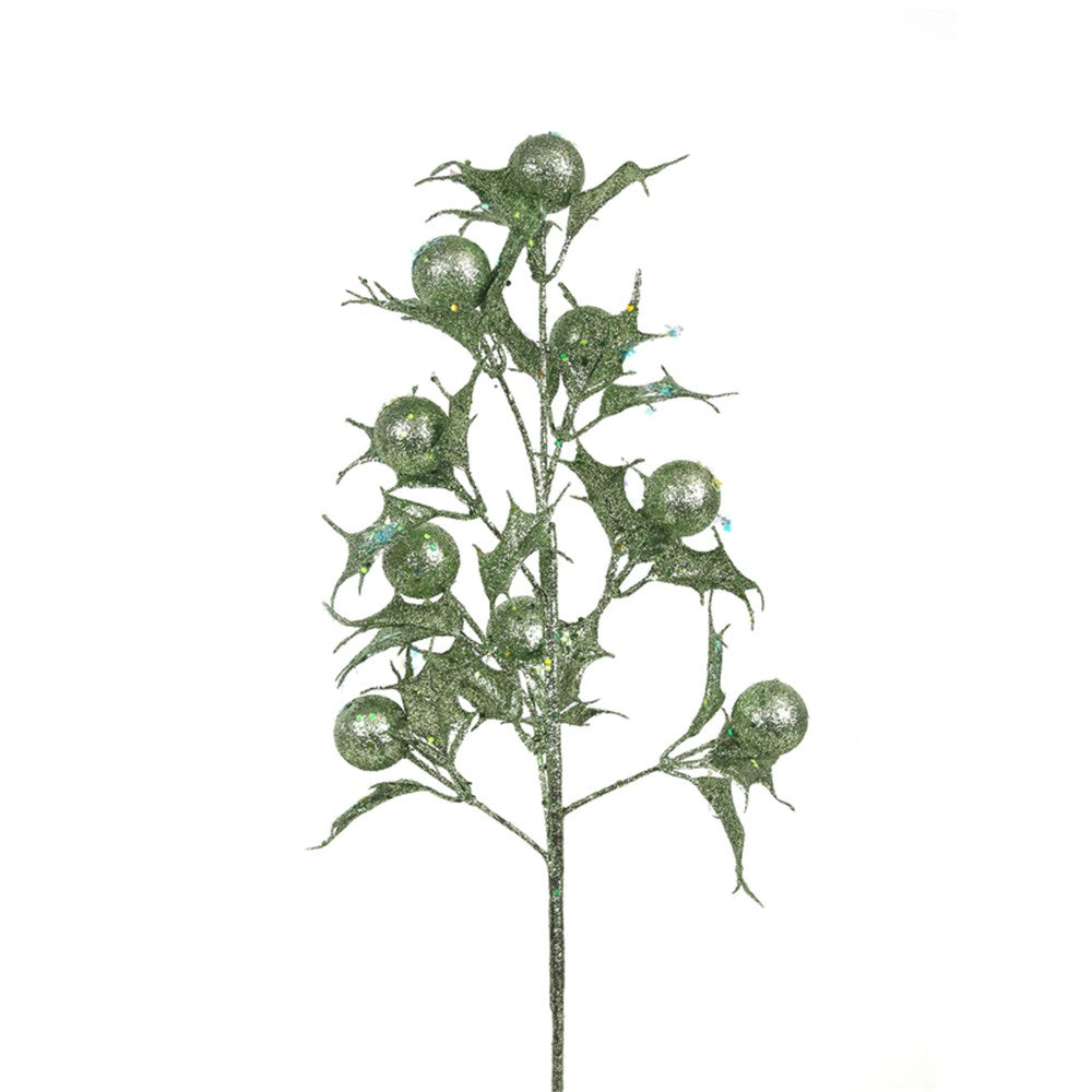 Mint Green Glitter Stem - 63cm