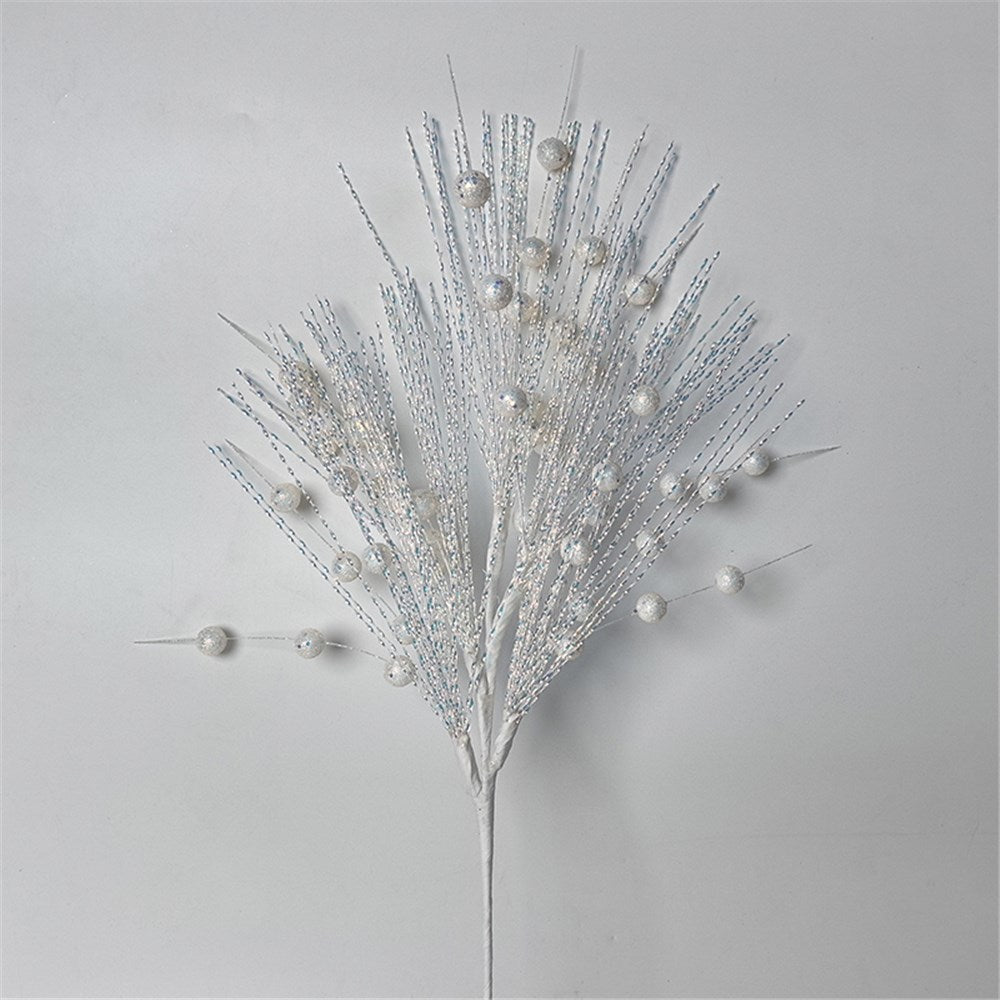 White Glitter Ball Stem - 78cm