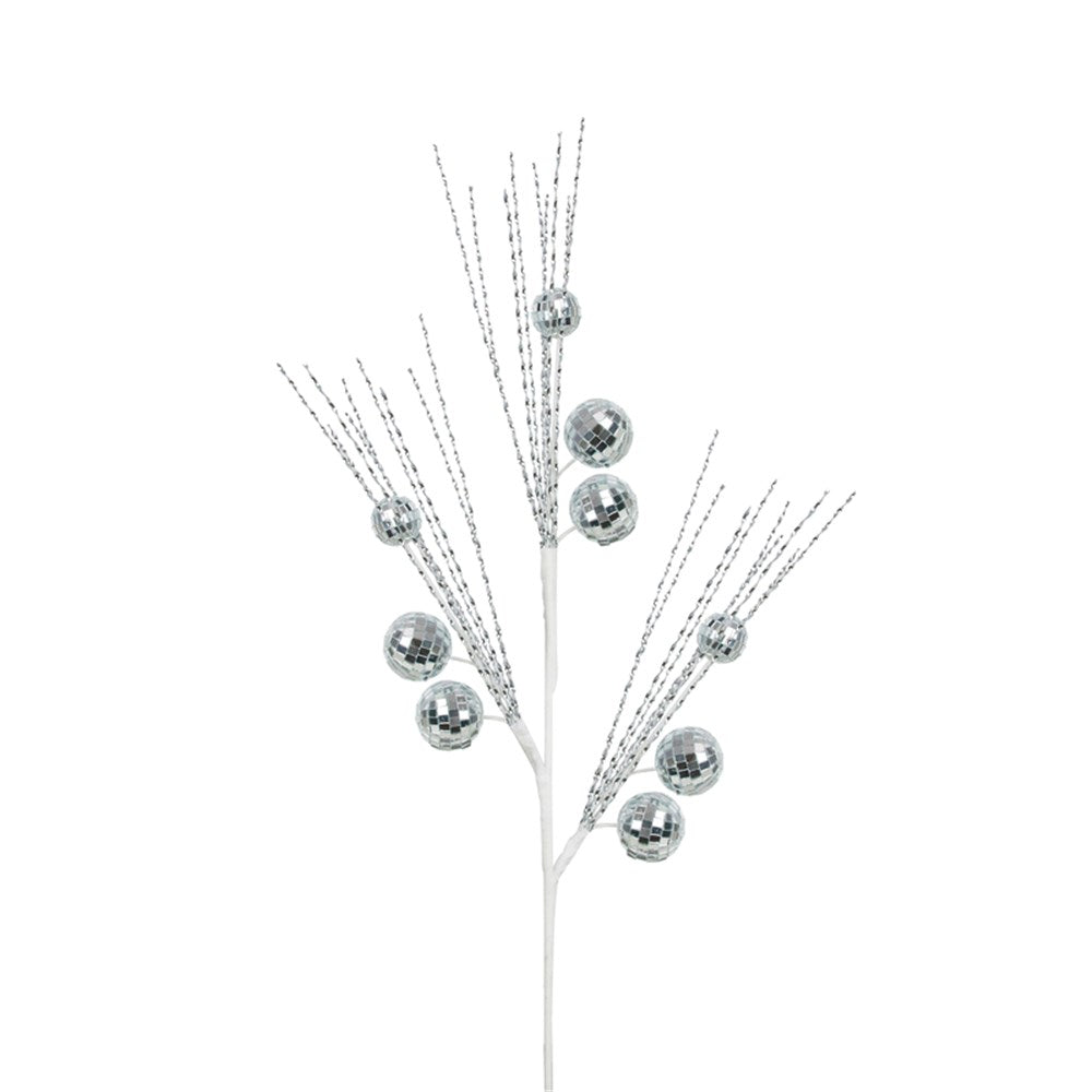 Silver Glitter Finish Stem - 75cm