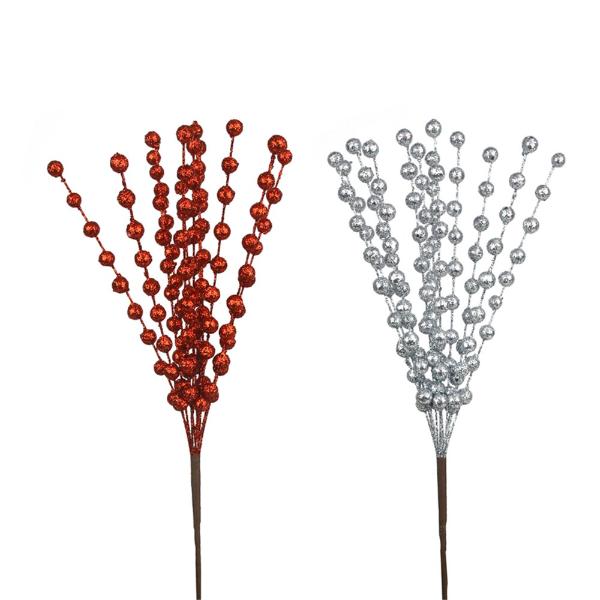 Assorted Christmas Ball Pick - 45cm