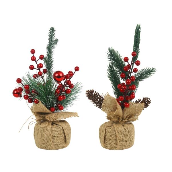 Assorted Berry Pot With Burlap Base