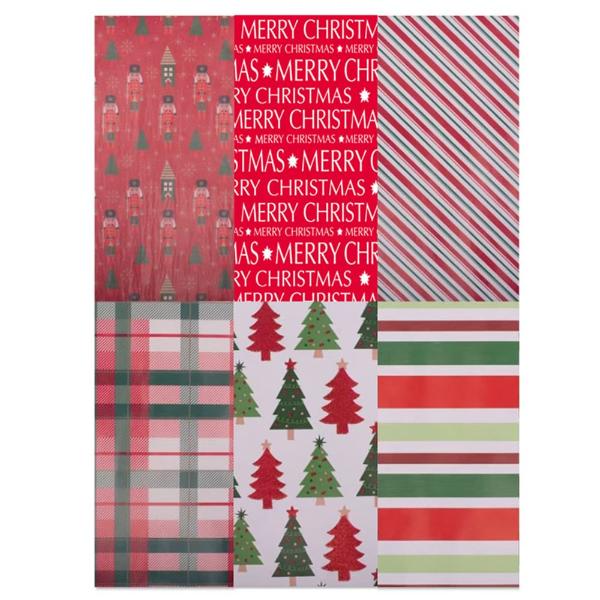 Merry & Bright Christmas Roll Wrap - 70cm x 10m