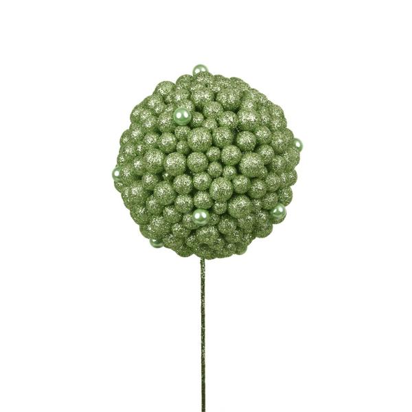 Mint Glitter Pearl Finish Ball Pick - 12cm x 30cm