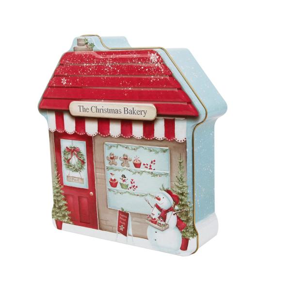 Christmas Candy Store Tin - 22cm x 21cm x 6cm
