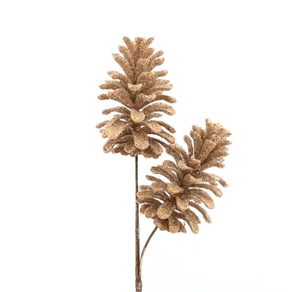 Copper Pinecone Stem - 55cm