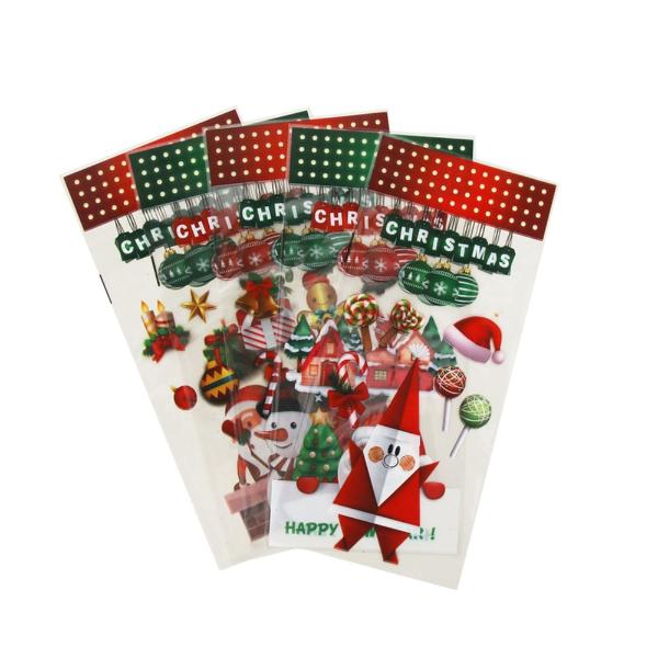 25 Pack Assorted Christmas Cello Loot Bags