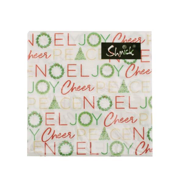 20 Pack Neol Christmas 2Ply Napkins