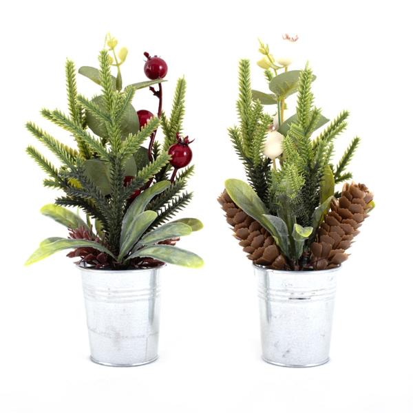 White Berry Pots - 19cm