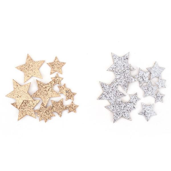 12 Pack Glitter Scatters Stars