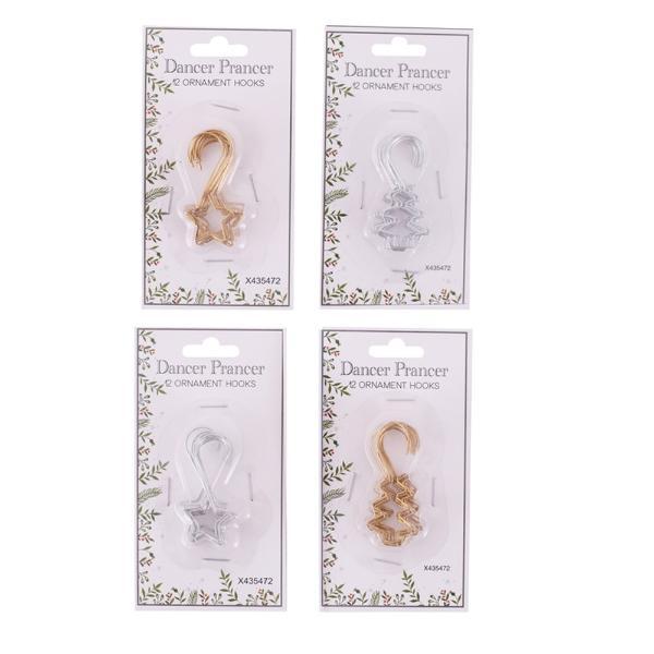 12 Pack Wire Ornament Hooks