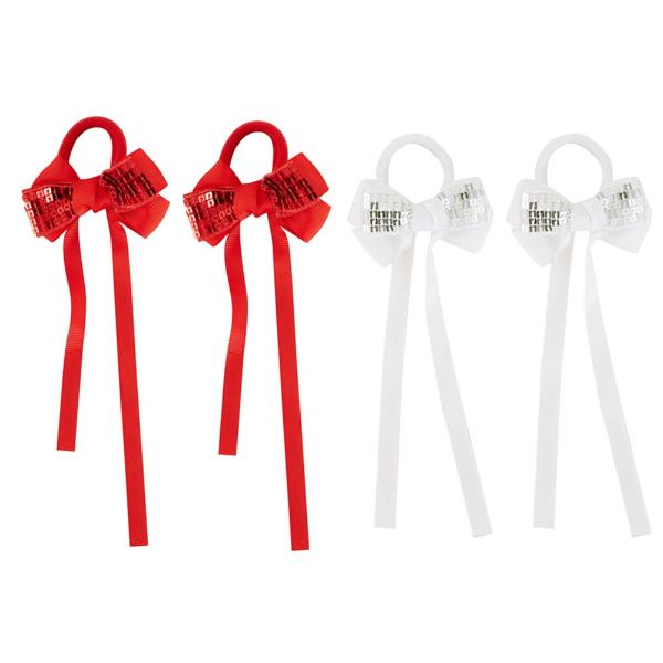 2 Pack Sequin Bow Hair Clip