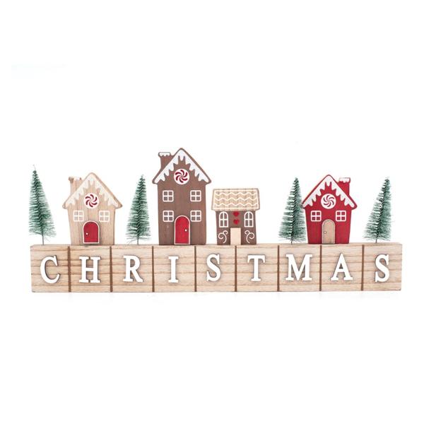Christmas Mdf Sign - 40cm x 15.5cm x 2cm