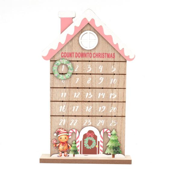 Pink Candy House Advent Calendar - 18cm x 30cm x 4cm