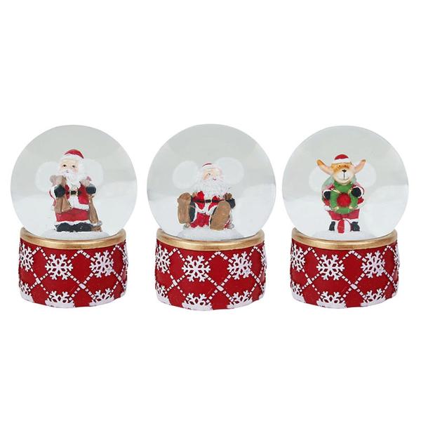 Assorted Snow Globes - 6.5cm x 9cm