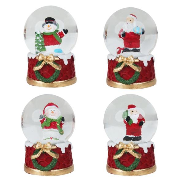 Assorted Snow Globes - 4.6cm x 6.2cm
