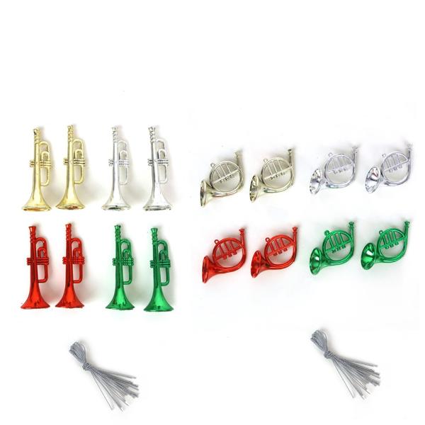 8 Pack Diy French Horn Trumpet - 6cm