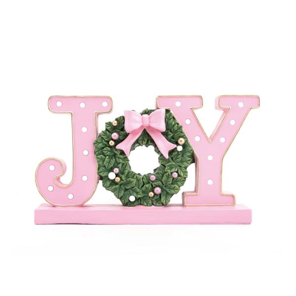 Pink Joy Sign - 43.5cm x 8cm x 25cm
