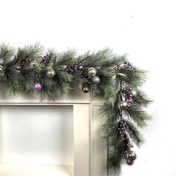 Pink / Mint & Champagne Pine Garland - 180cm